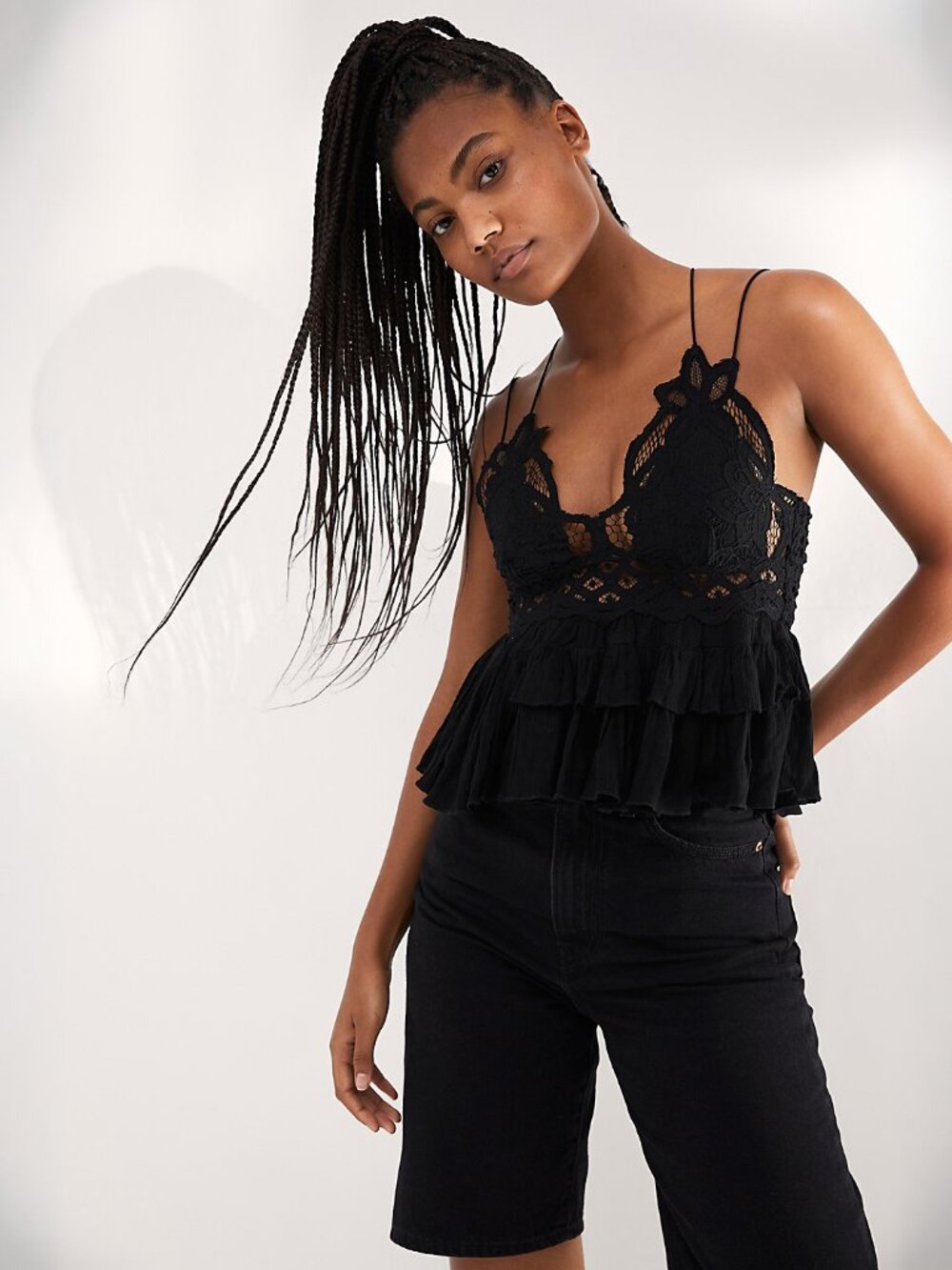 Free People FP One Adella Cami in Black - sz Large